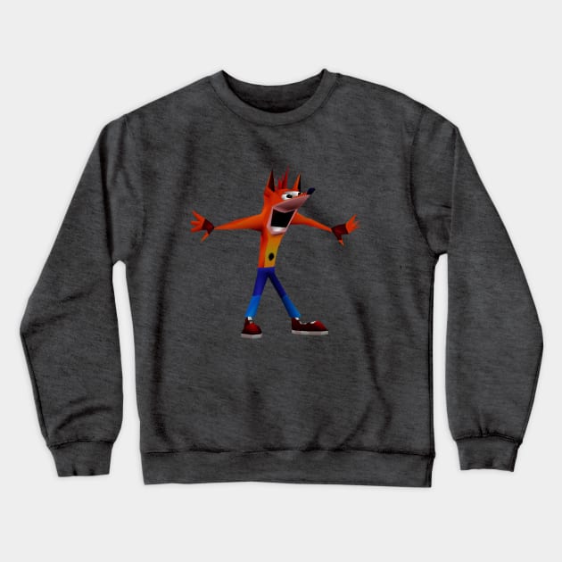 Crash Woah Crewneck Sweatshirt by ChevDesign